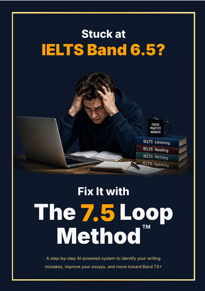 Stuck at IELTS 6.5? Fix It With The 7.5 Loop Method™